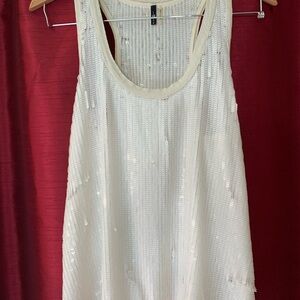 7 For All Mankind Sequined Tank